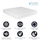 Flash Furniture Cloud Green Tea Cooling Gel 4-Layer Memory Foam 10-in. King Mattress in a Box, Washable Cover CL-MFB4L-10-K-GG - alternate 3